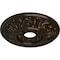 Ekena Millwork Valletta Ceiling Medallion (Fits Canopies up to 3 1/2"), Hand-Painted Bronze, 18"OD x 3 1/2"ID x 1"P CM18VLBZS - alternate 4